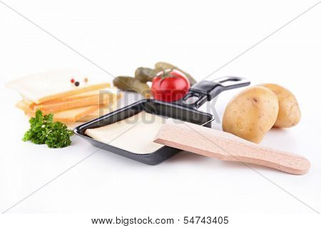 raclette trays isolated