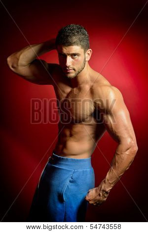 athletic young man portrait
