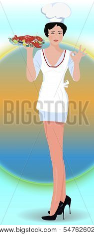Young Woman Chef