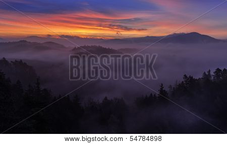 Misty Morning in Szech Switzerland