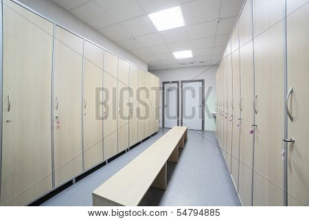 Interior Of A Locker Or Changing Room