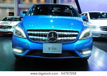Bkk - Nov 28: The New Mercedes Benz  B 180 On Display At Thailand International Motor Expo 2013 On N