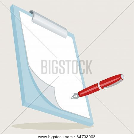 Clipboard With Pen