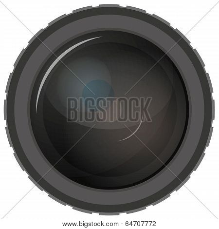 Simple camera lens illustration