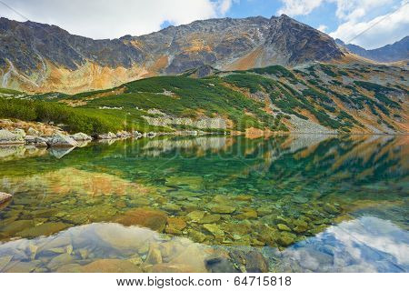 High European Mountains. Five Polish Ponds Valley. Carpathians, Tatras.