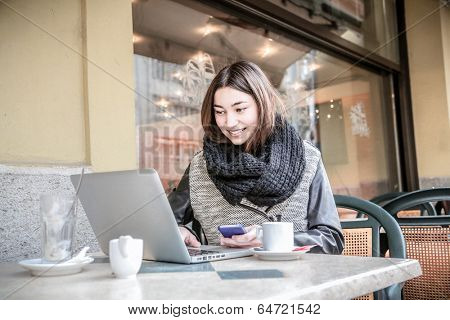 chatting at the bar