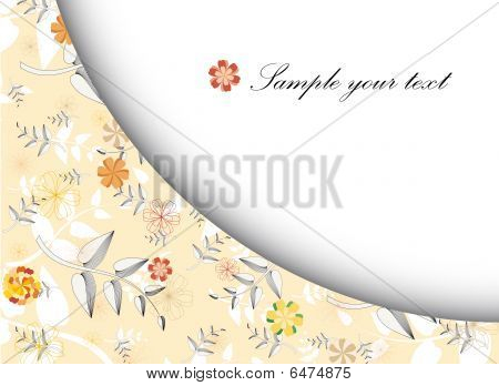 Concept avec fleurs
