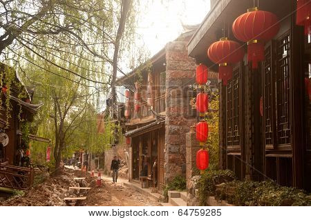Shuhe Ancient Town In Lijiang,Yunnan,China.