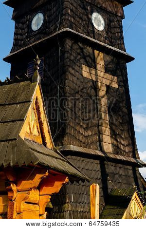 Cross on church