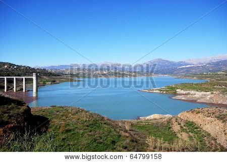 Lake Vinuela, Andalusia, Spain.