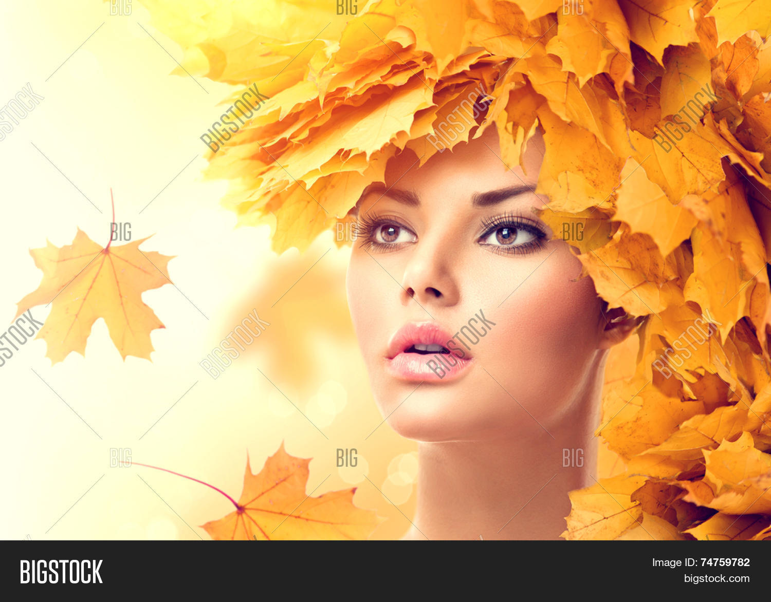 Autumn Woman Yellow Image & Photo (Free Trial) Bigstock