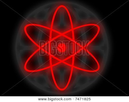 Nukleära Atom tecken