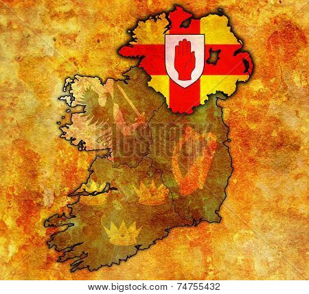 Ulster On Map Of Ireland