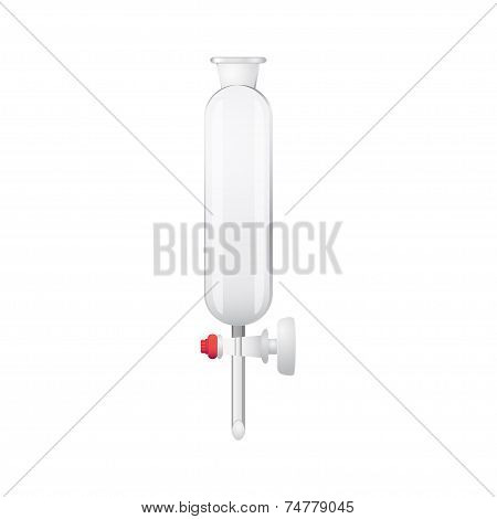 Separating Funnel - Illustration Of Chemical Lab Equipment