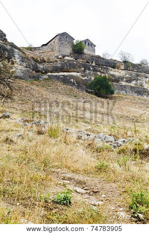 Buildings Of Medieval Town Chufut Kale, Crimea