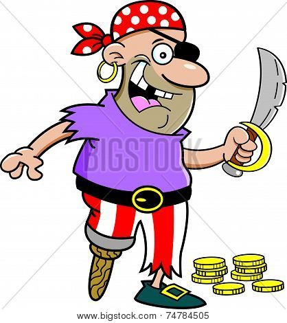 Cartoon pirate