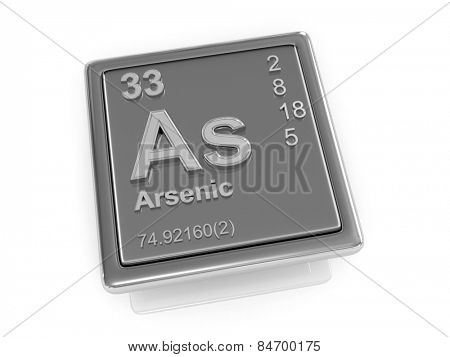 Arsenic. Chemical element. 3d