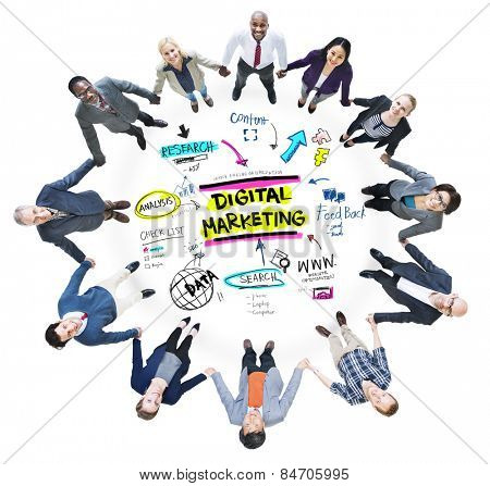 Digital Marketing Branding Strategy Online Media Concept
