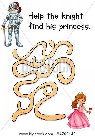 puzzle game with a knight and a princess