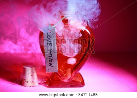 A Genuine LOVE Potion brewed up by a Gypsy, Sorceress, Fortune Teller, Witch, Match Maker, Vixen, or someone who has studied White Magic or the Dark Arts. Love Potions are used around the world.
