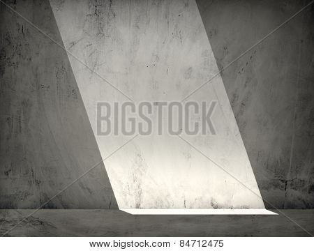 Room Interior Indoors Concrete Wall Soild Structure Concept