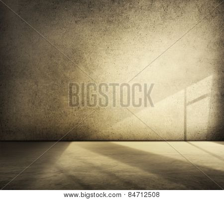 Room Interior Indoors Concrete Wall Soild Structure Concept