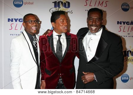 LOS ANGELES - FEB 22:  Tommy Davidson, Jermaine Jackson, Ernie Hudson at the Night of 100 Stars Oscar Viewing Party at the Beverly Hilton Hotel on February 22, 2015 in Beverly Hills, CA