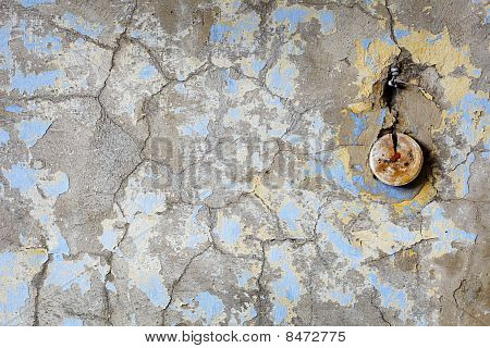 Pared en casa lanzado con fragmentos de Electroconducting