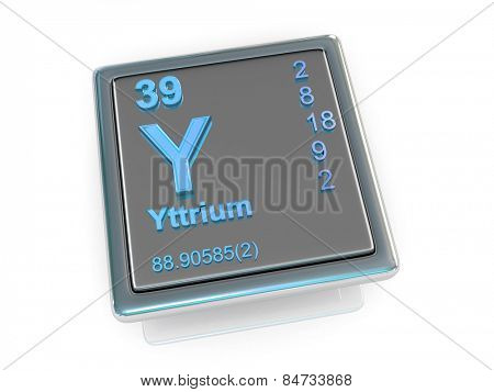 Yttrium. Chemical element. 3d