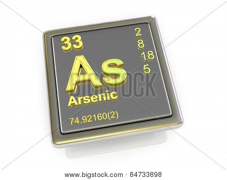 Arsenic. Chemical element. 3d