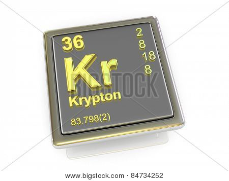 Krypton. Chemical element. 3d