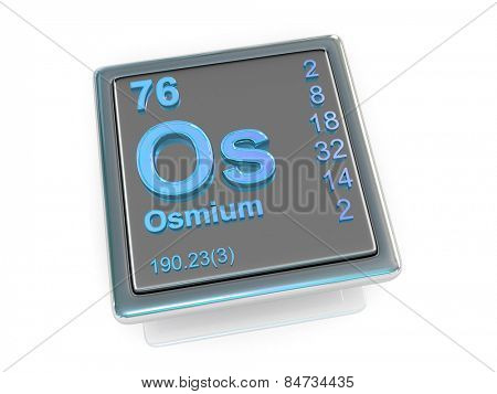 Osmium. Chemical element. 3d