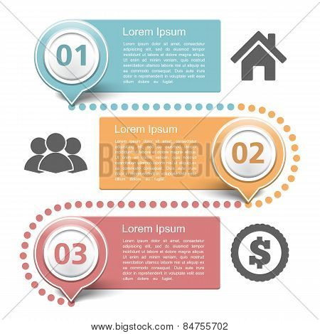 Design Template With Three Steps