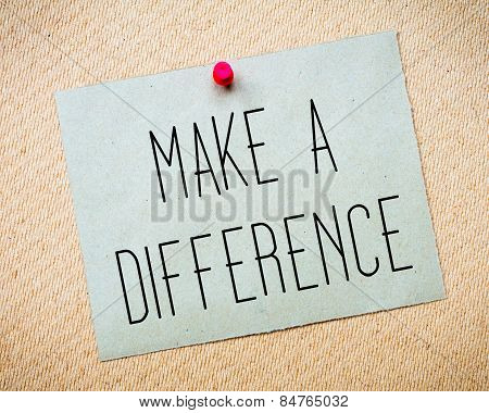 Make A Difference Message