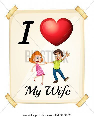 i love my wife banner