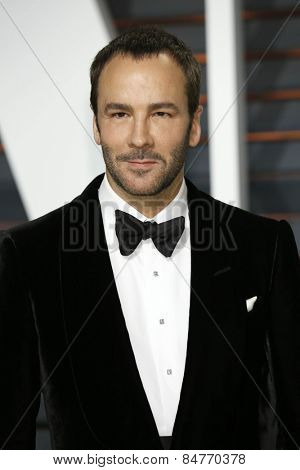 LOS ANGELES - FEB 22:  Tom Ford at the Vanity Fair Oscar Party 2015 at the Wallis Annenberg Center for the Performing Arts on February 22, 2015 in Beverly Hills, CA