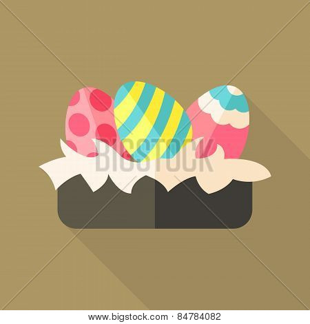 Nest With Easter Eggs