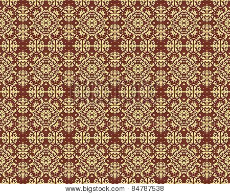 Kaleidoscope Gold seamless pattern for Your Desing