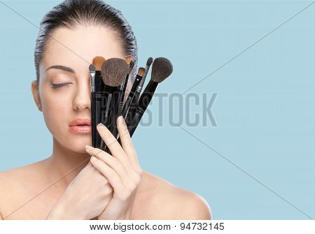 Make-up, Beauty, Women.