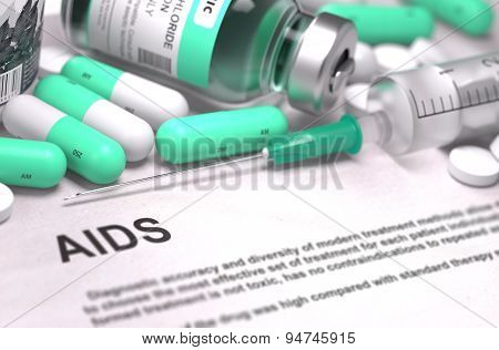 AIDS Diagnosis. Medical Concept.