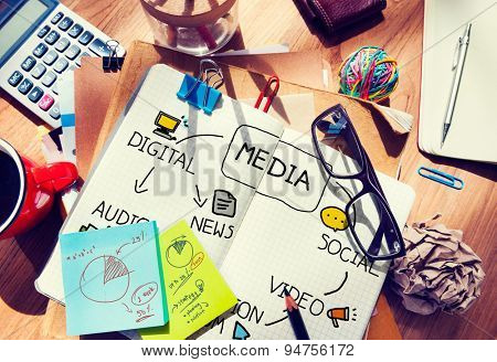 Digital Media Information Medium News Concept