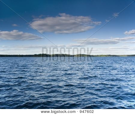 Vítr v létě jezero