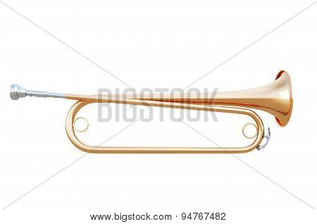 Trumpet Isolated On White