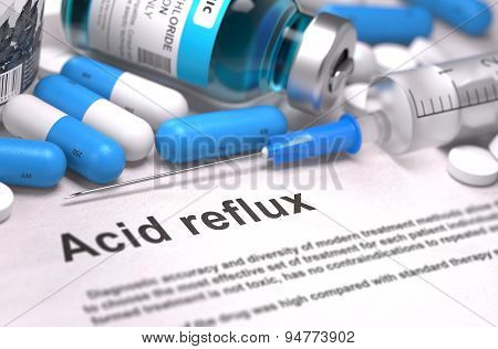 Diagnosis - Acid Reflux. Medical Concept.