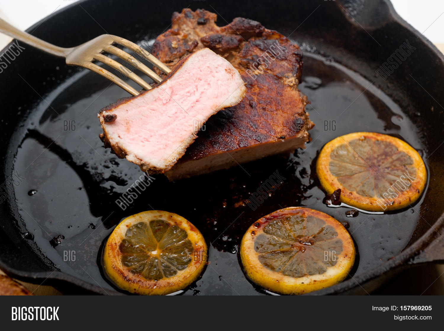 Pork Chop Seared On Image & Photo (Free Trial) Bigstock