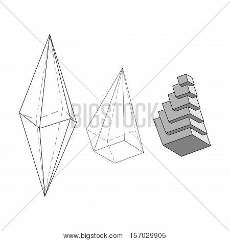 Illustration giving initial ideas about the internal structure of the crystal
