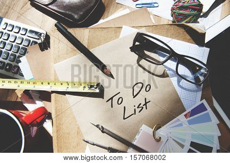 To Do List Personal Organizer Management Reminder Task Concept