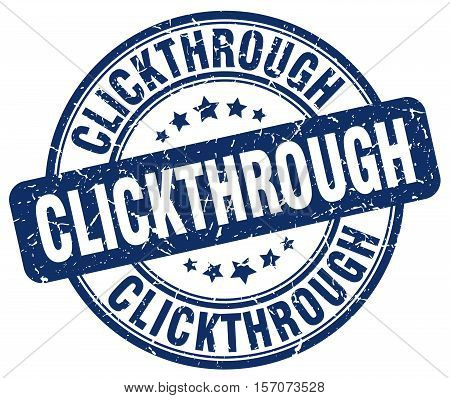 clickthrough. stamp. square. grunge. vintage. isolated. sign