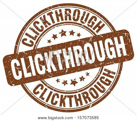 clickthrough. stamp. square. grunge. vintage. isolated. sign