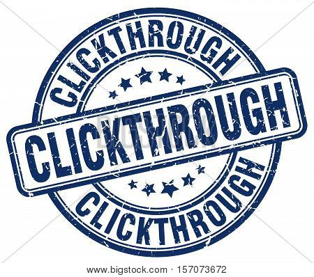 clickthrough. stamp. square. grunge. vintage. isolated. sign